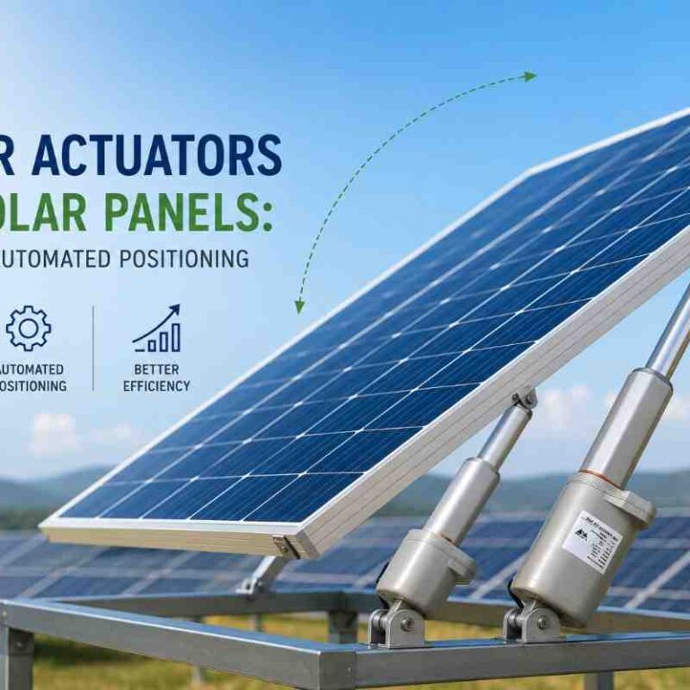 Linear actuators for solar panels