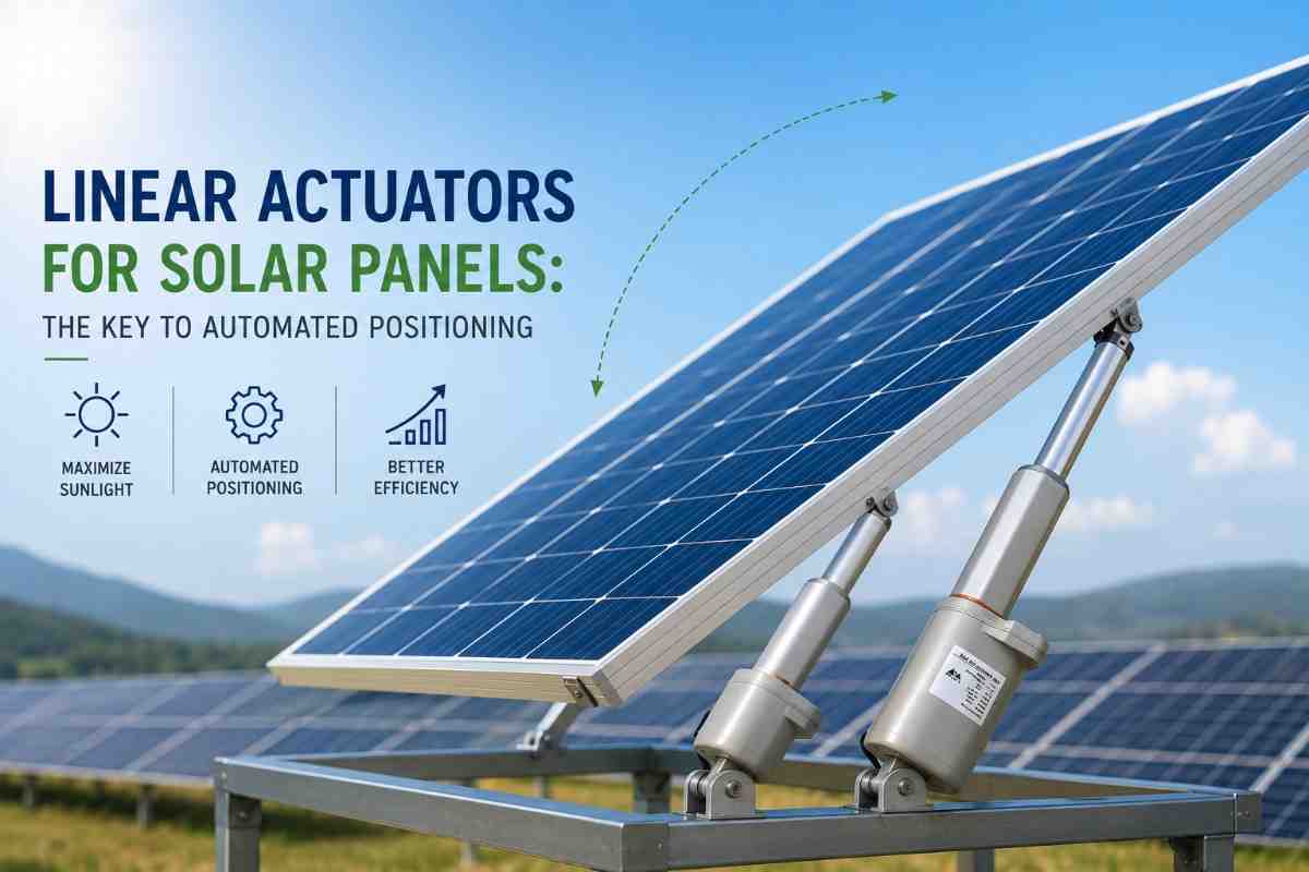 Linear actuators for solar panels