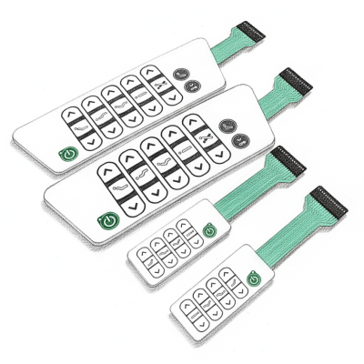 Embedded 5 Function Control Panel for Hospital Beds