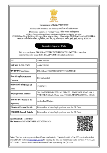 Importer -Exporter Code